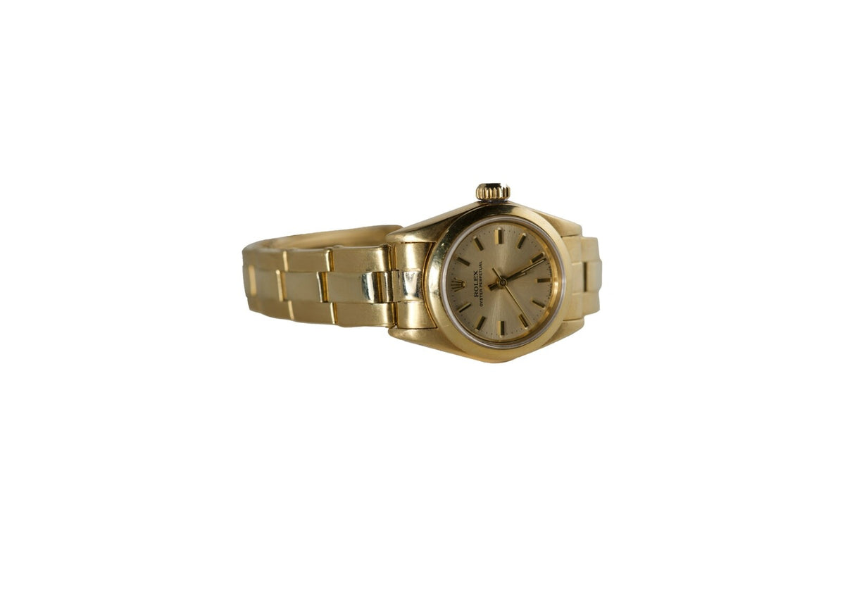 Rolex Lady Date 26 18kt Gold Dial Automatik Damenuhr Ref. 69170