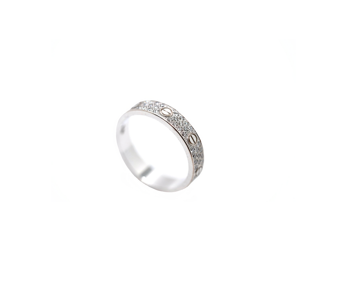 Cartier Love Ring  750/-Weissgold mit Diamanten RW: 581