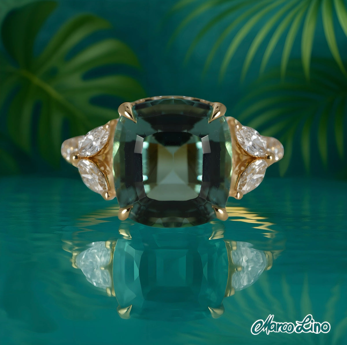 Marco Lino "The Lagoon" in 750er Gelbgold0