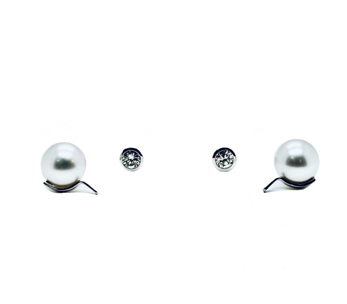 Marco Lino "Changing Pearls" 750 Weissgold, 2 Südsee Perlen 16 mm3