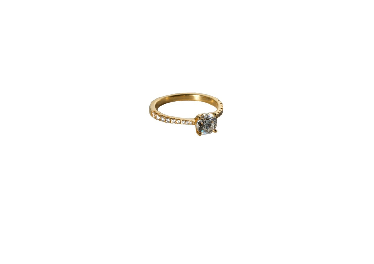 Eleganter Diamant Solitär Ring mit GIA Expertise 0,90ct. D/VS 11