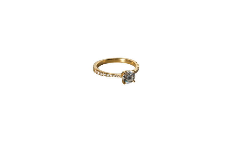 Eleganter Diamant Solitär Ring mit GIA Expertise 0,90ct. D/VS 11