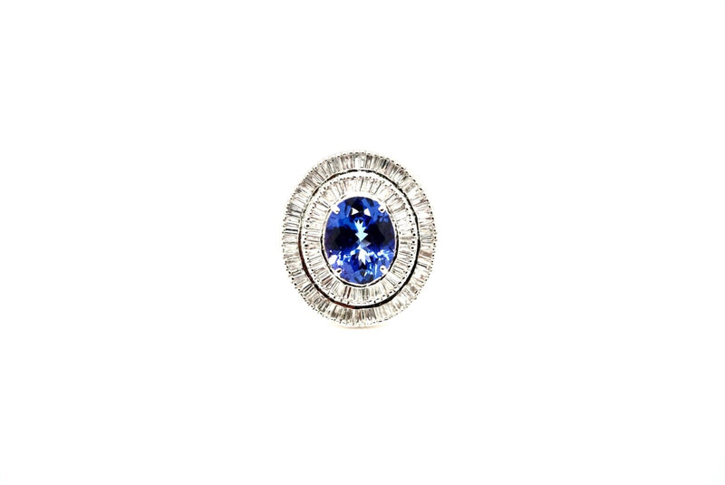 Ring mit 1 Tansanit 6,52ct. & 172 Tape-Diamanten 1,72ct. (DSEF Expertise)1