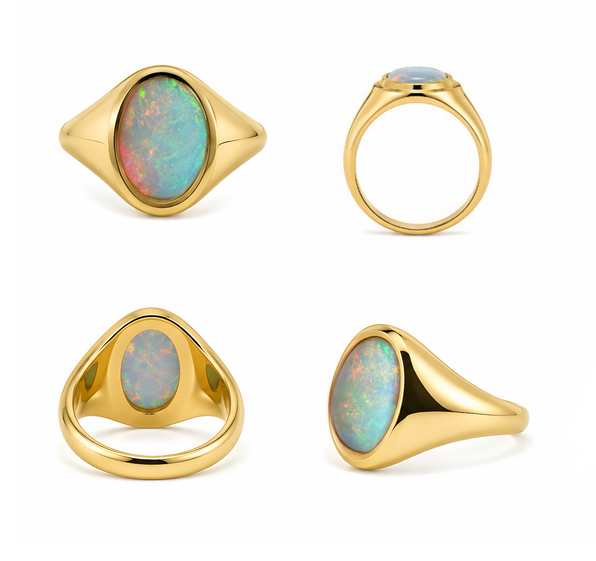 Marco Lino Opal Ring Oval Cut