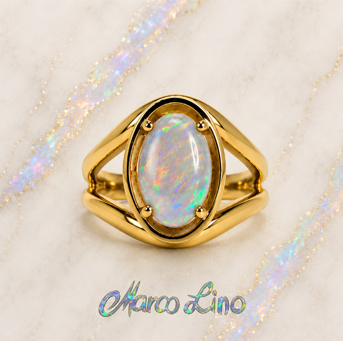 Marco Lino Opal Ring Twin Flow