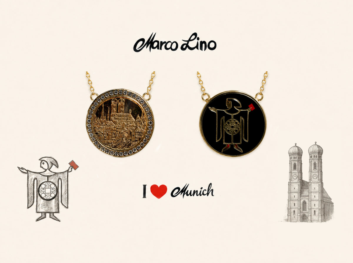 Marco Lino - I Love Munich Anhänger Gelbgold (925er Silber vergoldet)