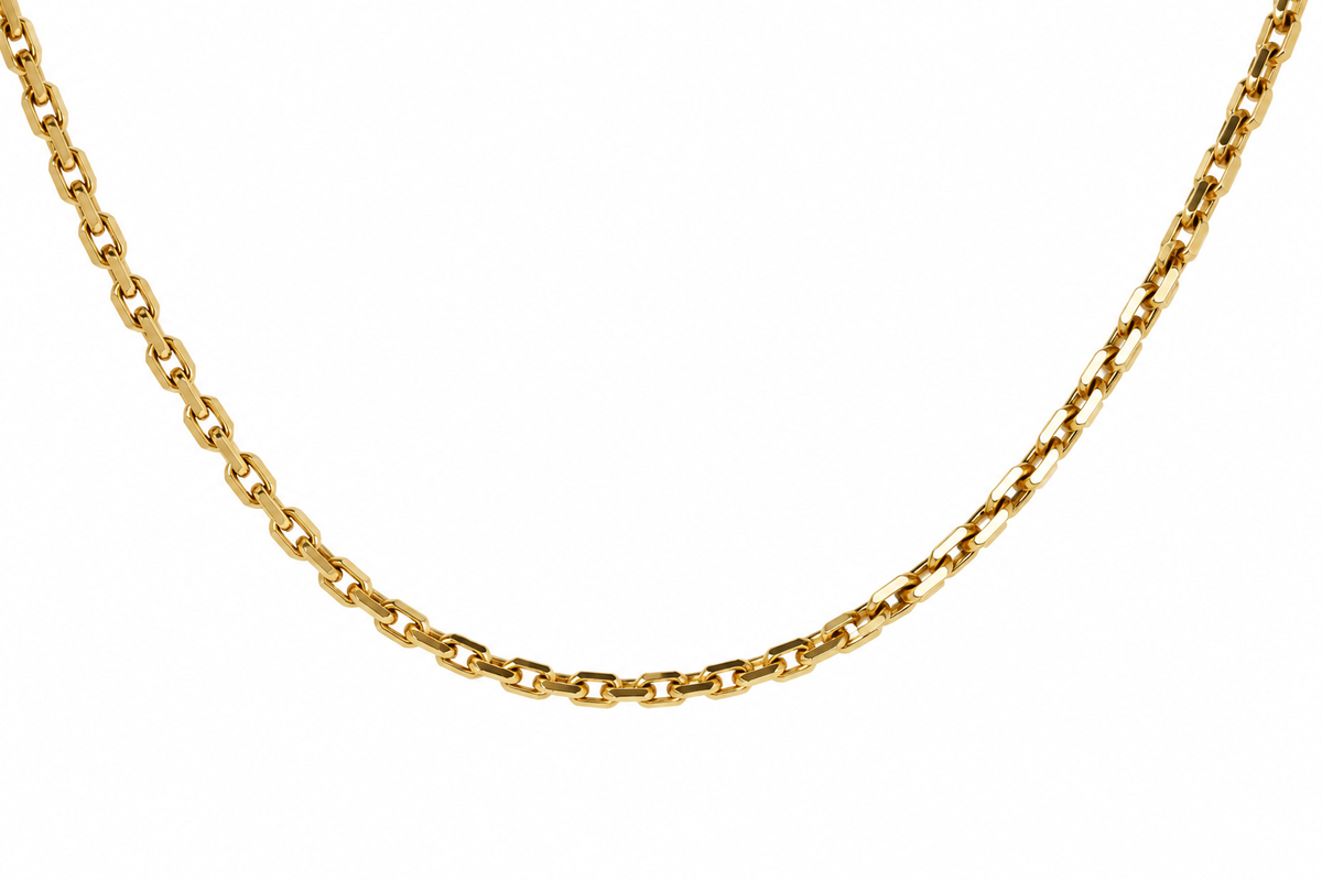 Ankerkette in 14 kt Gelbgold, 60 cm