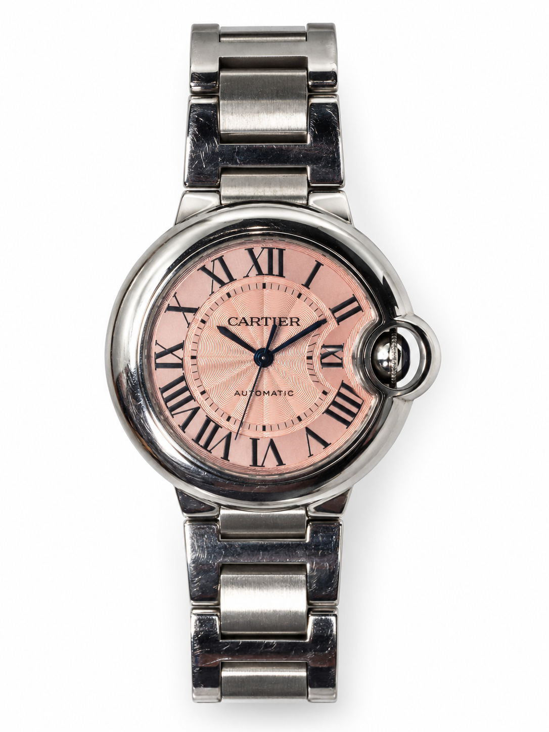 Cartier Ballon Bleu · Roséfarbenes Zifferblatt