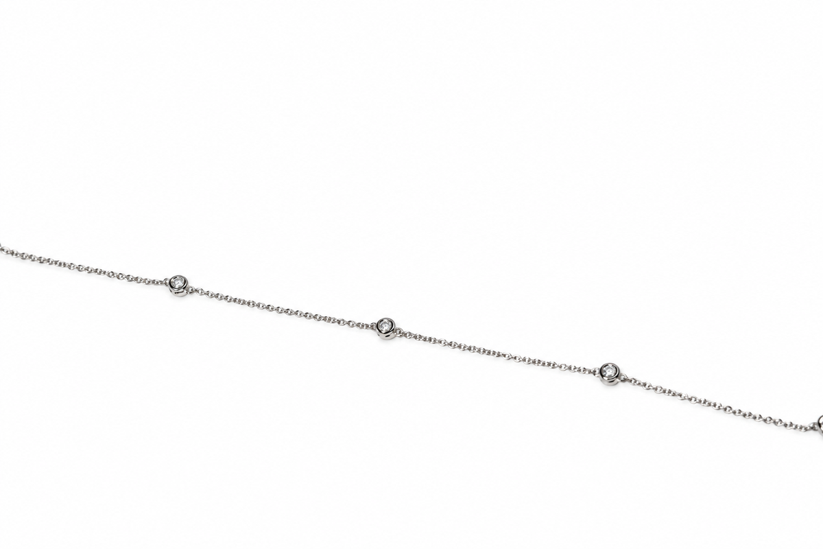 Armband mit Brillanten in Zargenfassungen – Ausschnitt