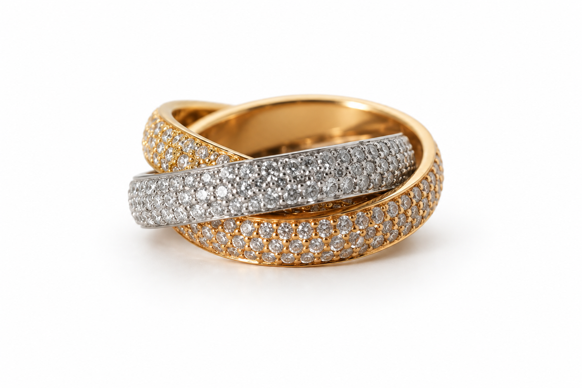 Brillantring · 4,00 ct F/VS · Größe 54