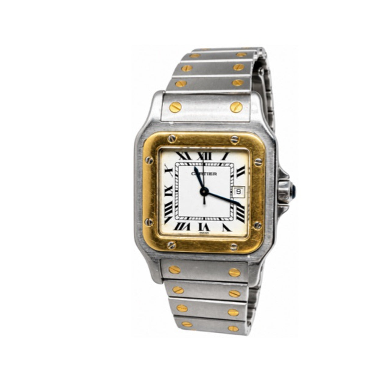 Cartier Santos Bicolor – Hochkantansicht