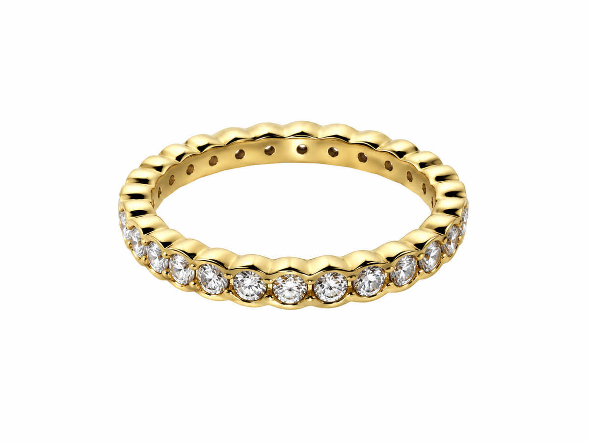 Gelbgold-Memoirering · 1,12 ct