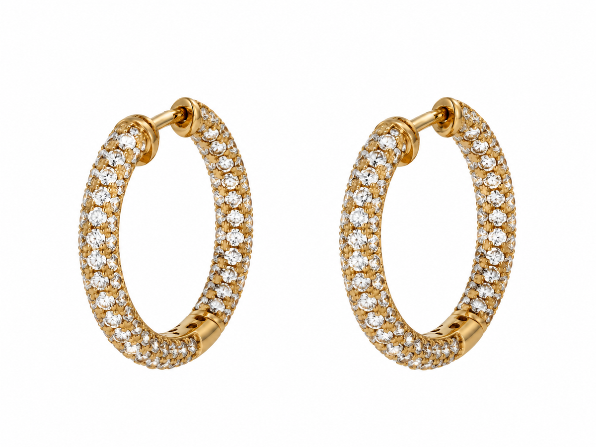 Brillantcreolen · 3,45 ct