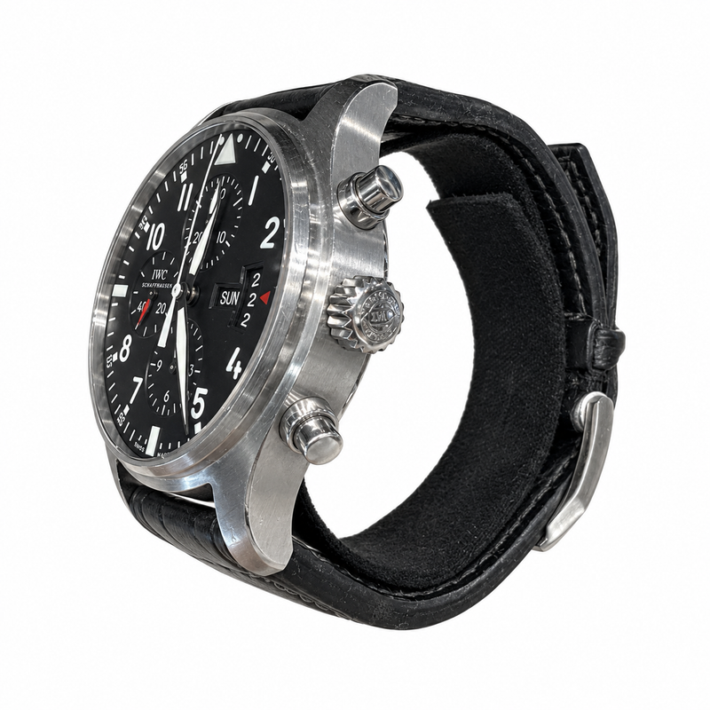 IWC Fliegerchronograph – Kronenseite