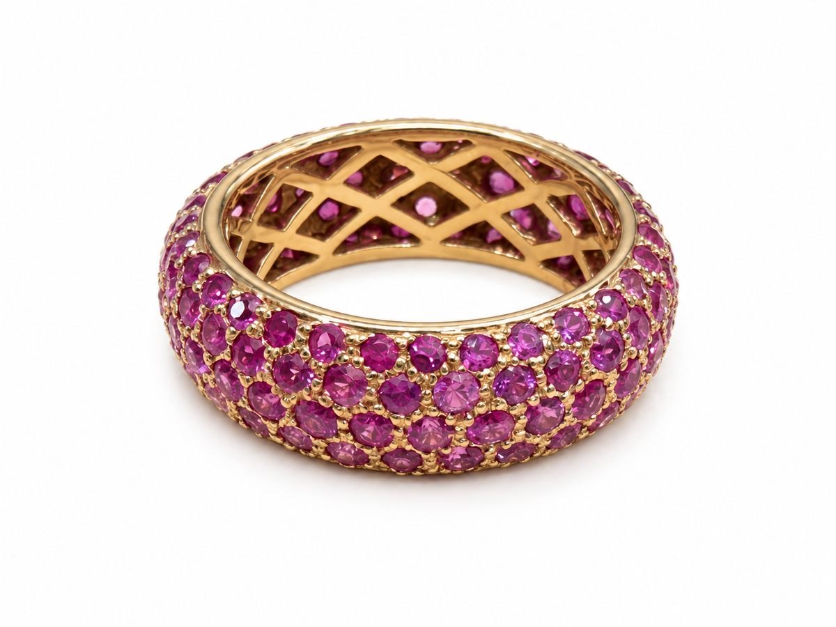 Ring · Pinke Saphire