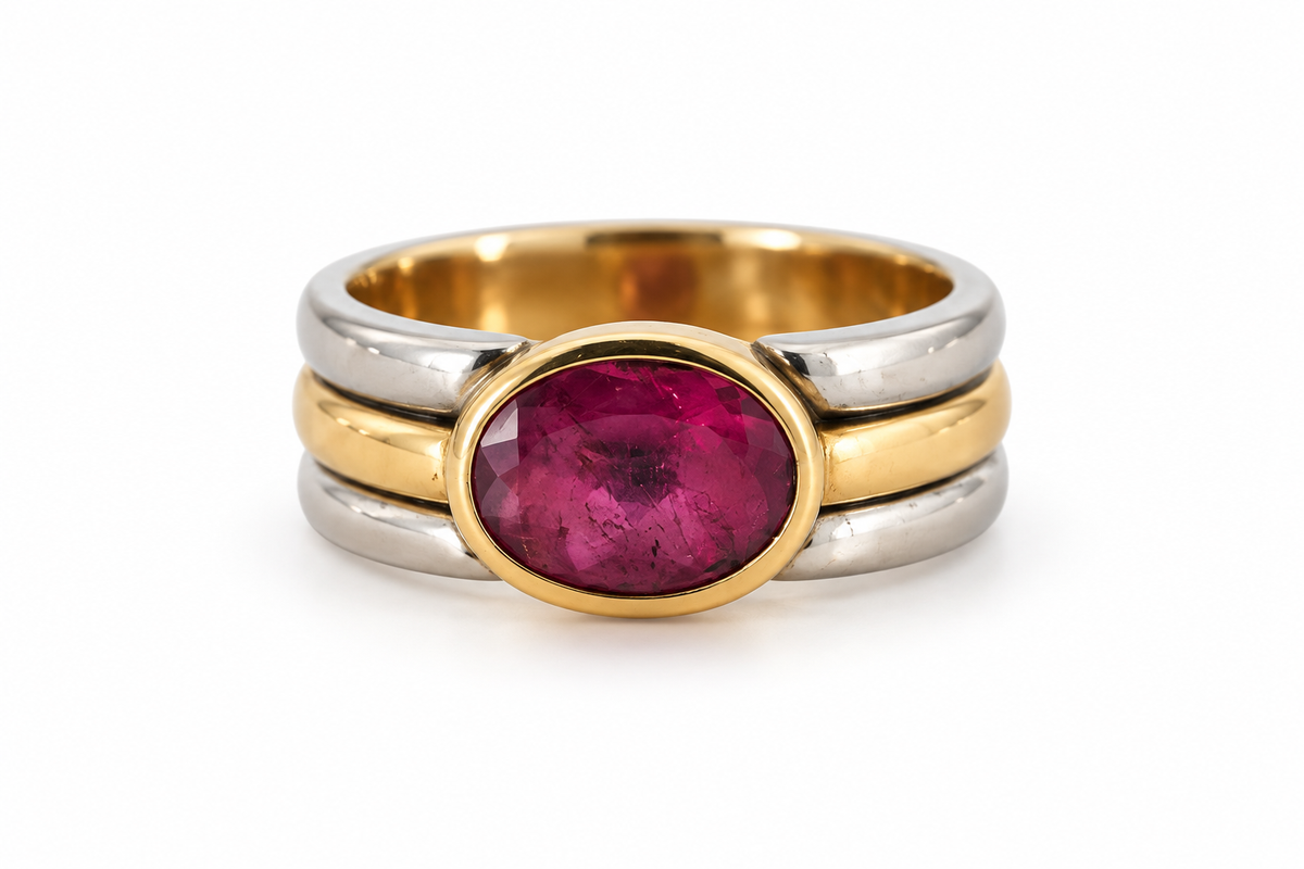 Rubellit-Ring
