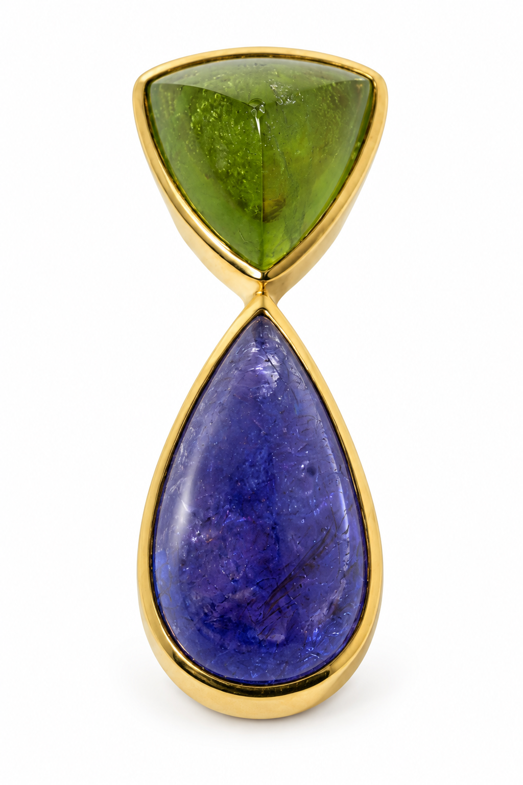 Peridot-Tansanit-Anhänger