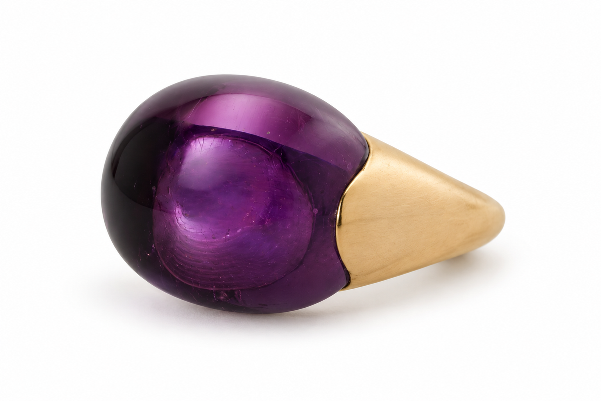 Amethyst-Cabochonring