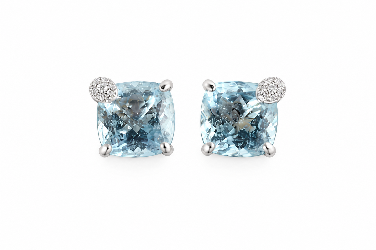 Bucherer · Aquamarin-Ohrstecker