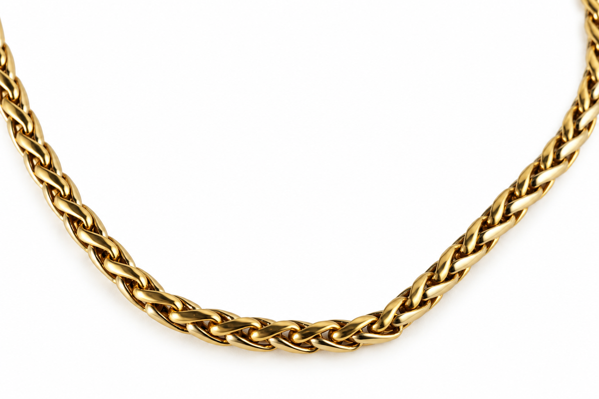Geflochtene Goldkette