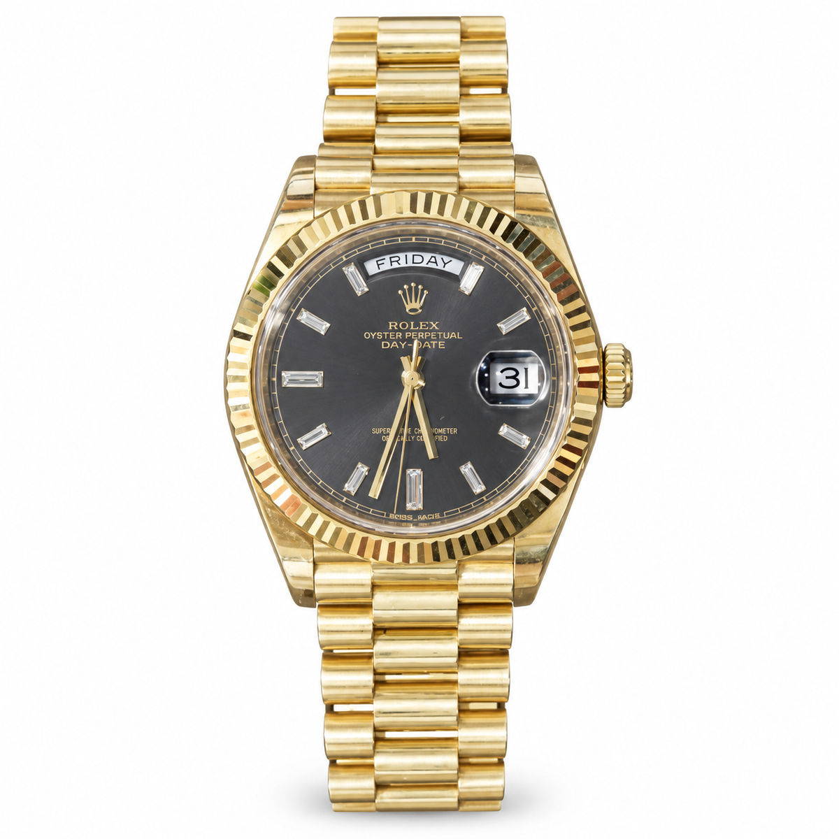 Rolex Day-Date Baguette Dial – Vorderansicht