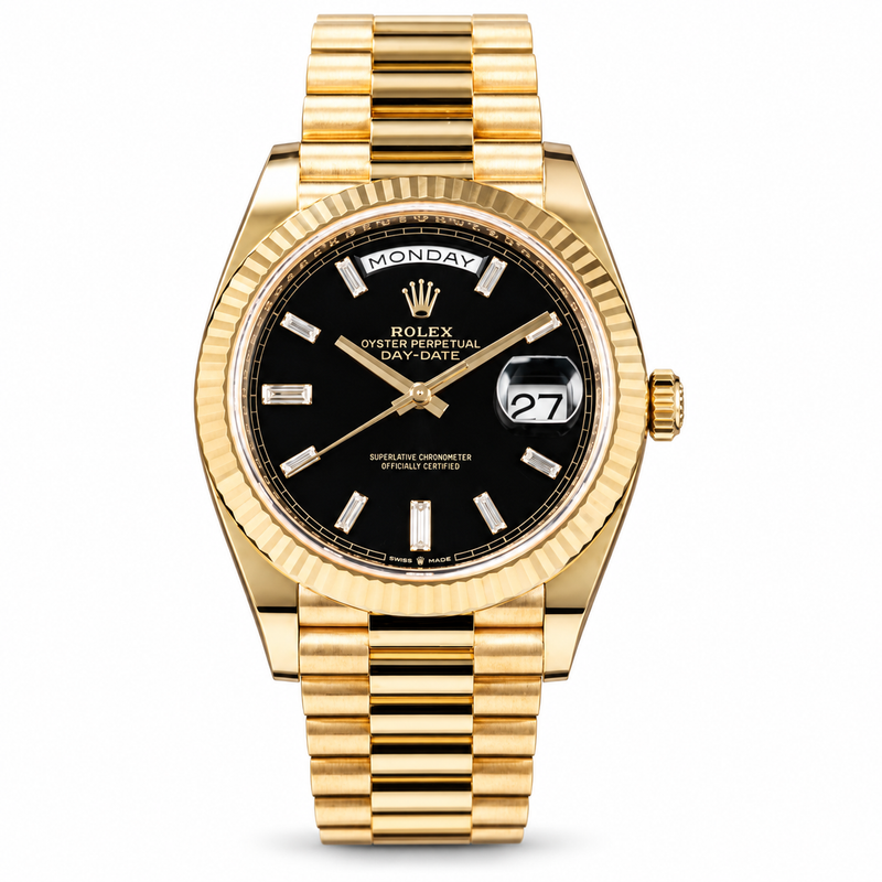 Rolex Day-Date Baguette Dial – Zifferblattdetail