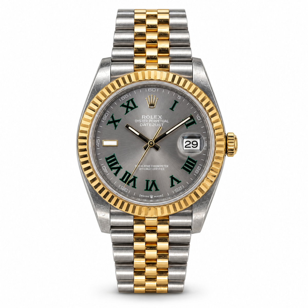 Rolex Datejust Wimbledon – Zifferblattdetail