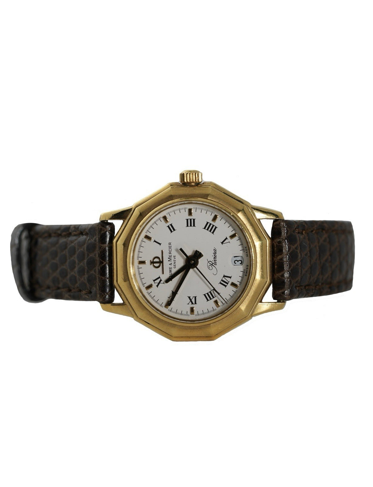 Baume et Mercier Riviera Damenuhr in 750er Gold Ref: 83212 17602300