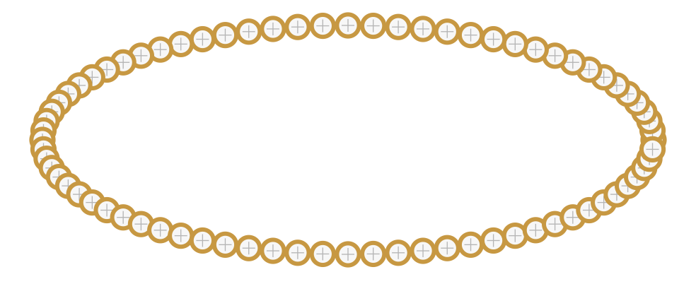 Schematische Darstellung des Tennisarmbands