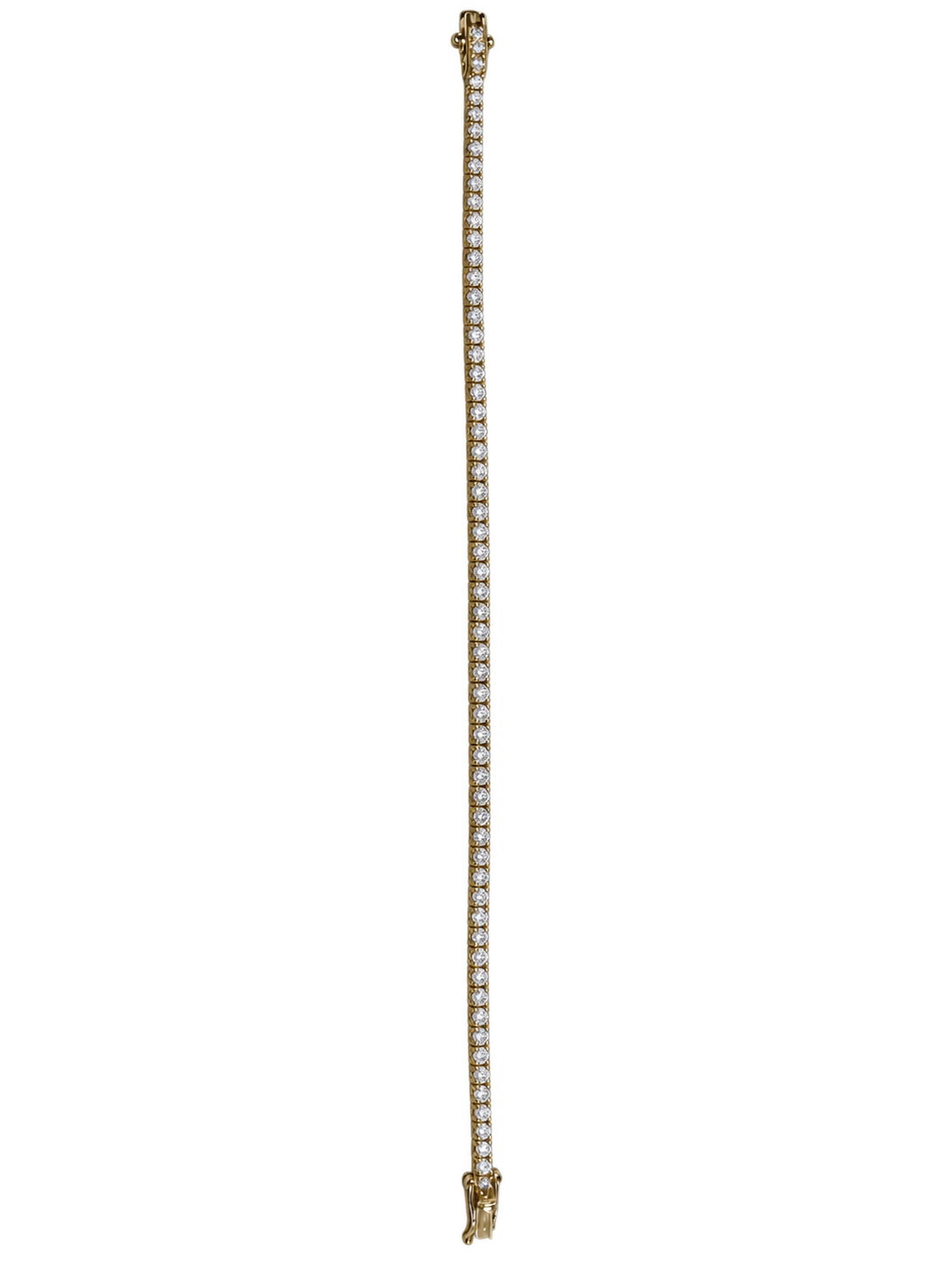 Tennisarmband in 18 kt Gold mit 81 Brillanten, 1,74 ct – Gesamtansicht