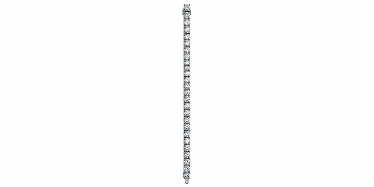 Tennisarmband in 18 Karat Weißgold mit 33 Brillanten, 16,5 ct