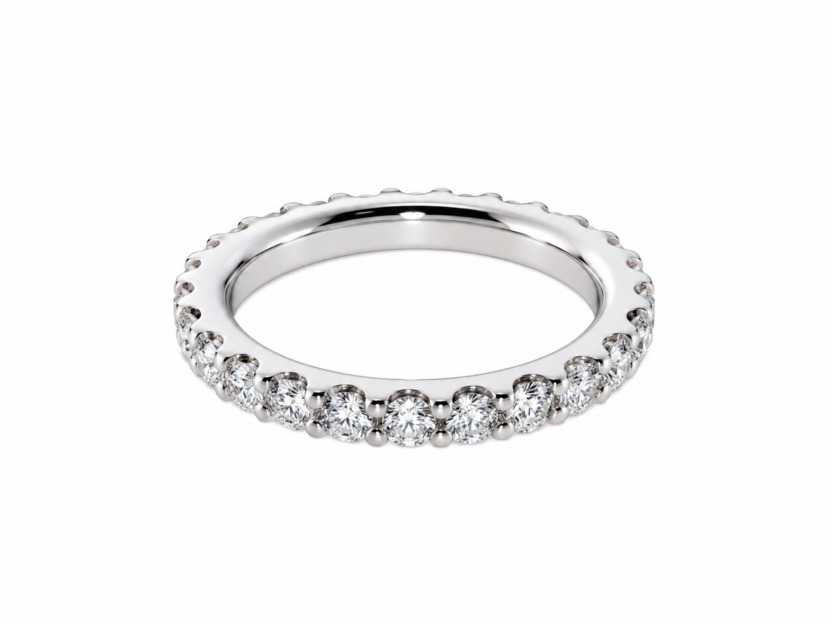 Weißgold-Memoirering · 1,50 ct